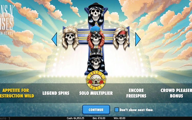 Guns N' Roses Slots Lord Ping