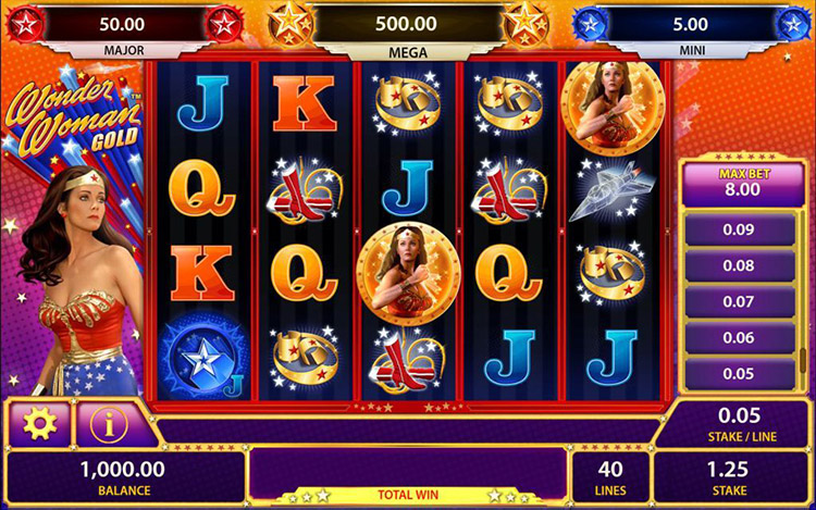 Wonder Woman Gold Slots Lord Ping